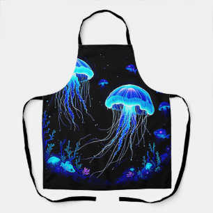 Bioluminescent Jellyfish Dream Apron