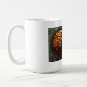 Biomechanical Cyberpunk Android Couple Art Coffee Mug