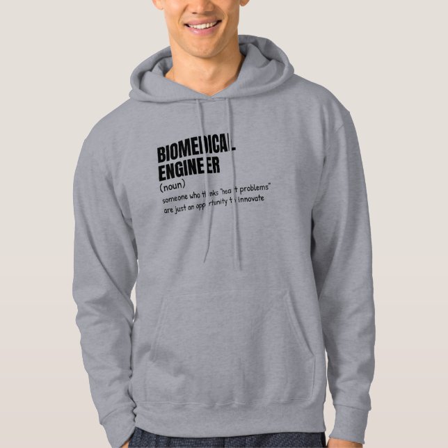 Biomedical Engineer Explained Hoodie (Front)