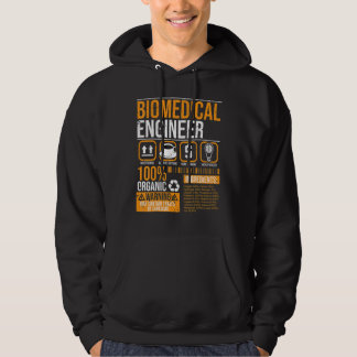 Biomedical Engineer Facts Label Biomedical Enginee Hoodie