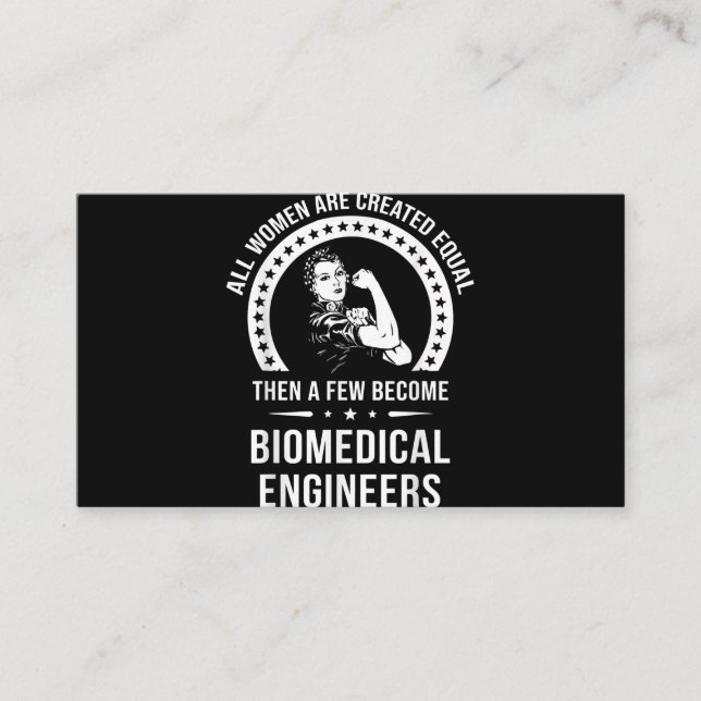 Biomedical Engineer For Women Biomedical Engineer Business Card (Front)