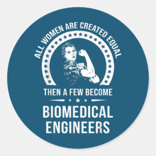 Biomedical Engineer For Women Biomedical Engineer Classic Round Sticker