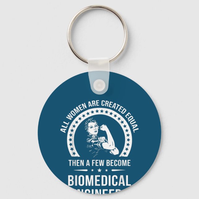 Biomedical Engineer For Women Biomedical Engineer Keychain (Front)