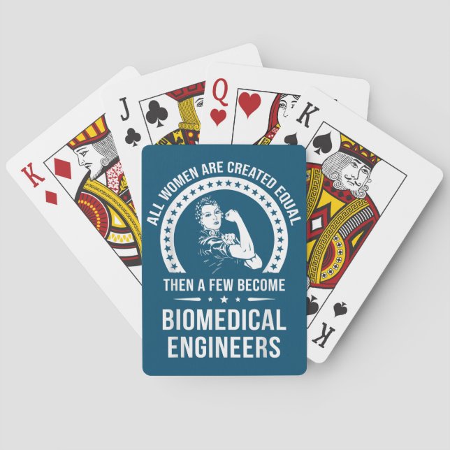 Biomedical Engineer For Women Biomedical Engineer Playing Cards (Back)