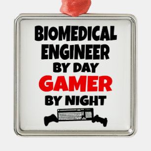 Biomedical Engineer Gamer Metal Ornament