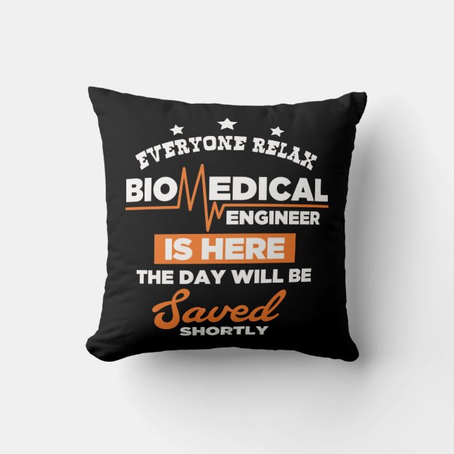 Biomedical engineering apparel Lab lovers gifts Throw Pillow (Front)