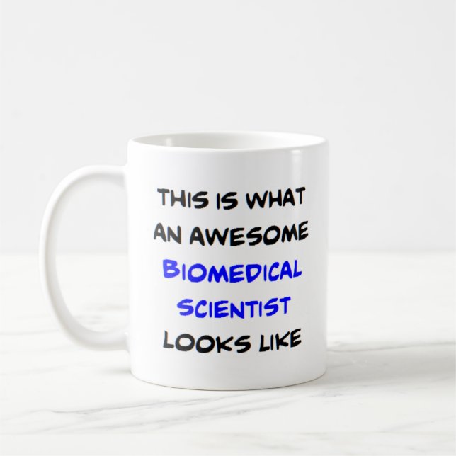 biomedical scientist, awesome coffee mug (Left)