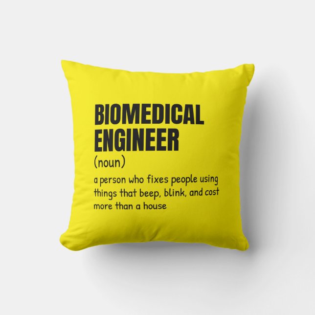 Biomedical Scientist Definition Pillow (Front)