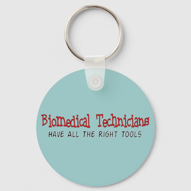 Biomedical Technician Gifts Keychain (Front)