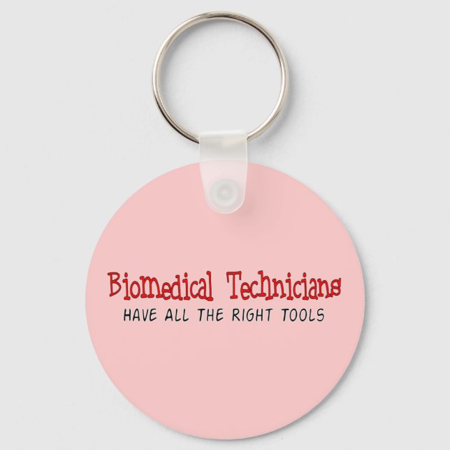 Biomedical Technician Gifts Keychain (Front)