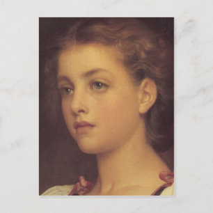 Biondina in detail - Lord Frederick Leighton Postcard
