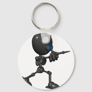 Bionic Boy 3D Robot - Finger Guns - Original Keychain