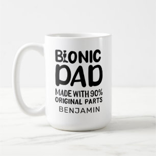 Bionic Dad Knee Replacement Celebration Coffee Mug