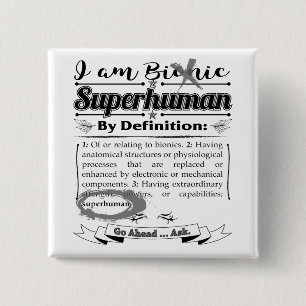 Bionic Declaration 2 Inch Square Button