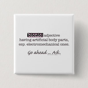 Bionic Definition 2 Inch Square Button