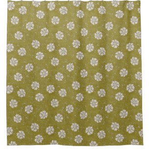 Biophilic green William Morris floral Marigold