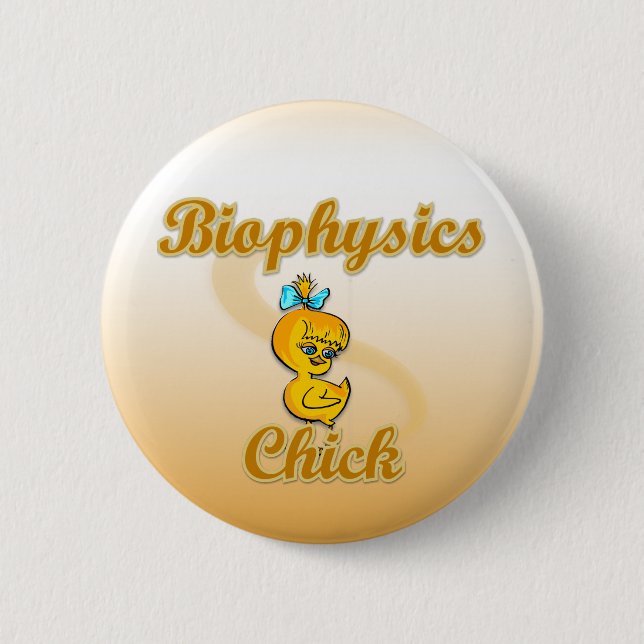 Biophysics Chick 2 Inch Round Button (Front)