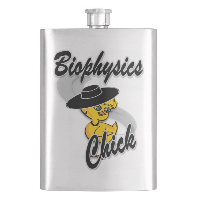Biophysics Chick #4 Hip Flask (Front)