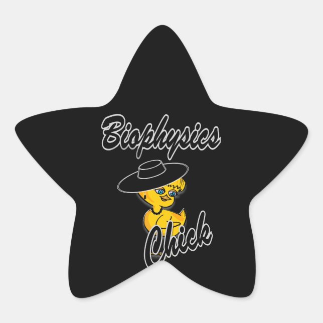 Biophysics Chick #4 Star Sticker (Front)