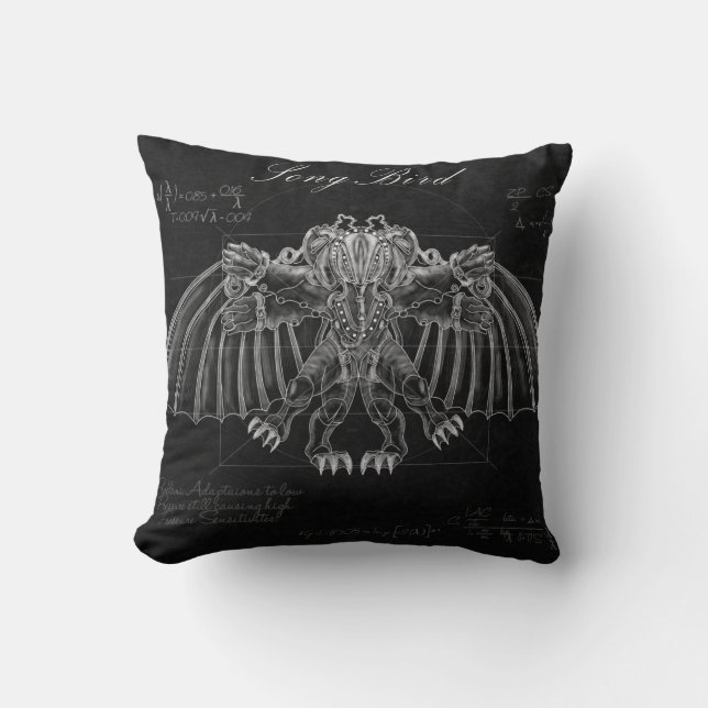 Bioshock: Vutruvian Songbird Throw Pillow (Front)