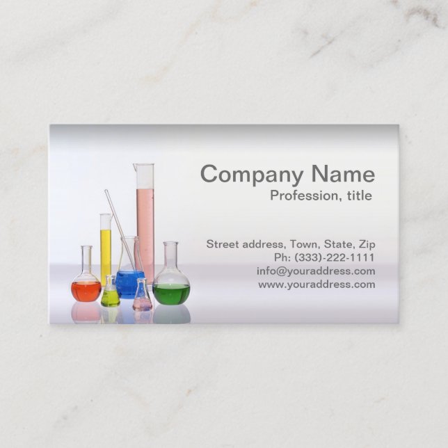 Biotechnology & Pharmaceuticals Business Card (Front)