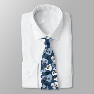 Biplane - Blue Tie