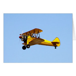 Biplane jaune