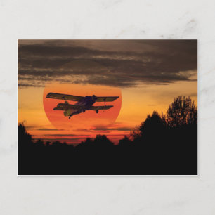 biplane postcard