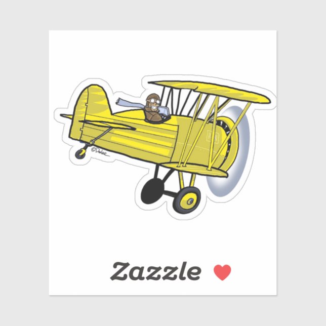 Biplane Yellow (Sheet)