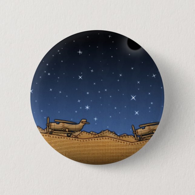 BiPlane's 2 Inch Round Button (Front)