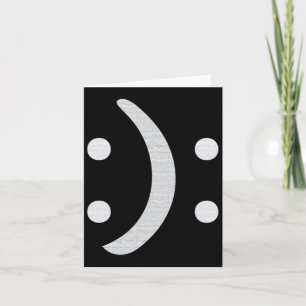 Bipolar Awareness Happy Sad Face Mental Health  Card