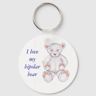 Bipolar Bear Keychain - Customized
