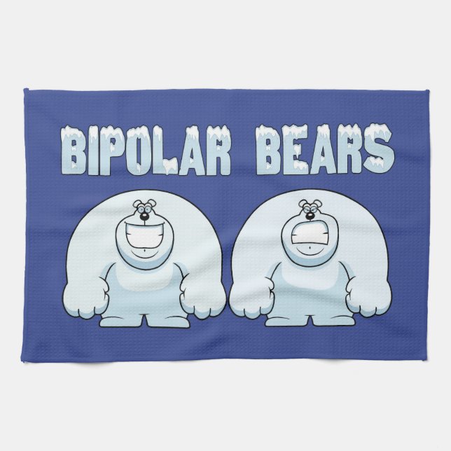 BIPOLAR BEARS KITCHEN TOWEL (Horizontal)