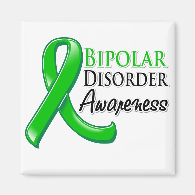 Bipolar Disorder Awareness Ribbon Magnet (Front)