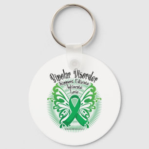 Bipolar Disorder Butterfly 3 Keychain