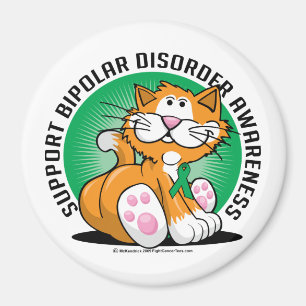 Bipolar Disorder Cat Magnet