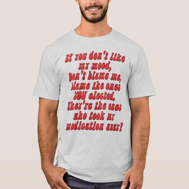 Bipolar Disorder Syndrome Manic Mania T-Shirt (Front)