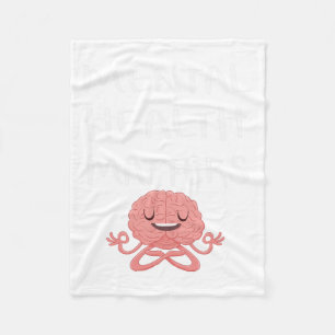 Bipolar Mental Health Awareness Mental Health Prob Fleece Blanket