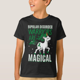 Bipolar Warrior Magical Unicorn Green Ribbon Menta T-Shirt
