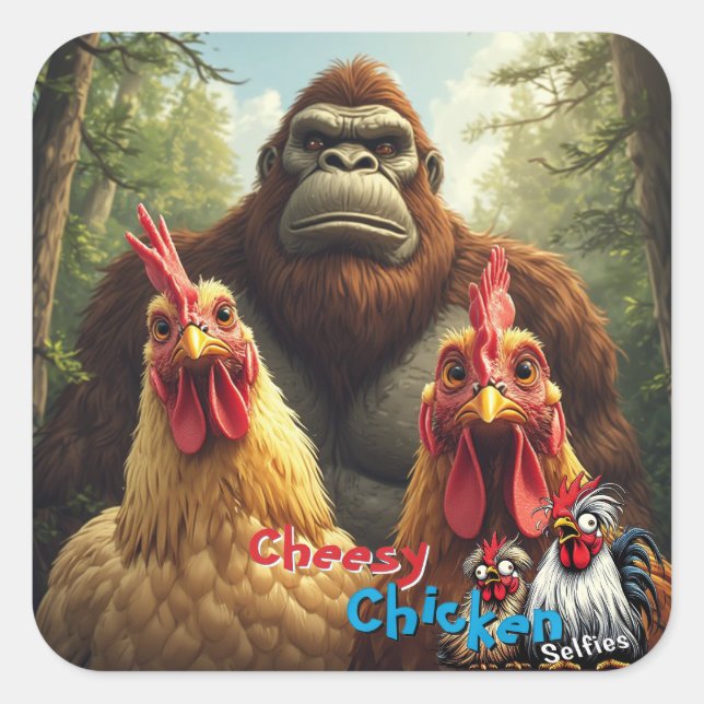 “Birbs Meet Bigfoot” Sticker Sheet (Devant)