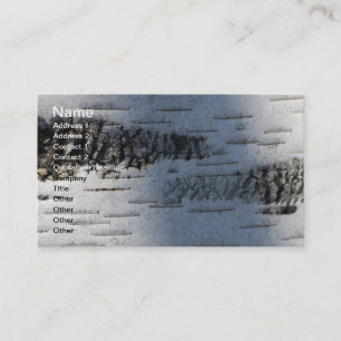 Birch bark 1291 business card