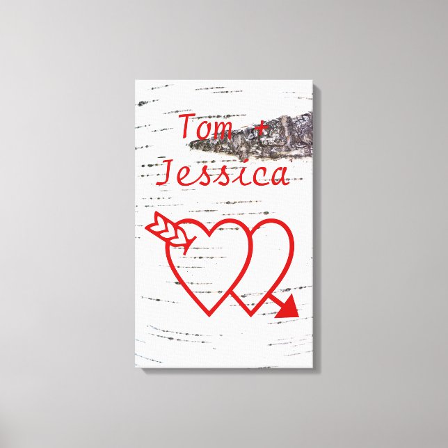 Birch bark canvas print (Front)