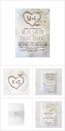 Birch Bark Countryside Wedding Collection