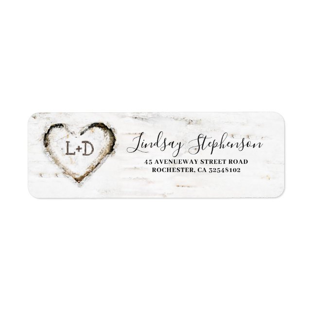 Birch Bark Heart Rustic Fall (Front)