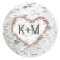 Birch Bark Heart Rustic Wedding