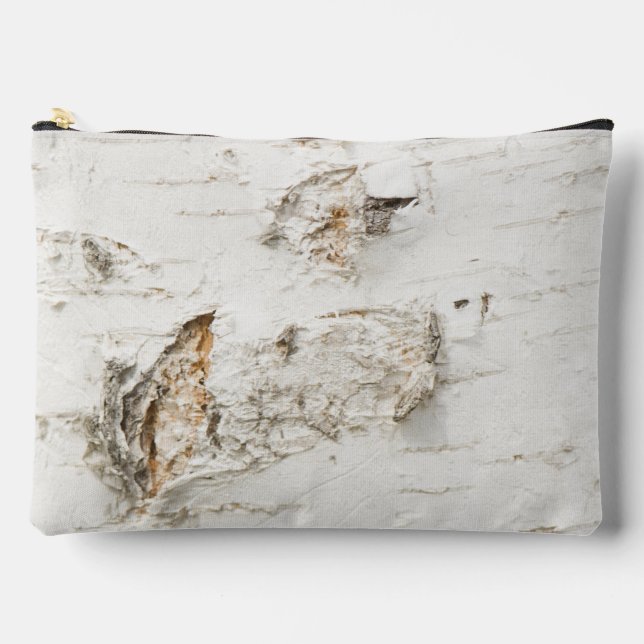 Birch bark pattern accessory pouch (Front)