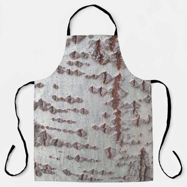 Birch bark pattern apron (Front)