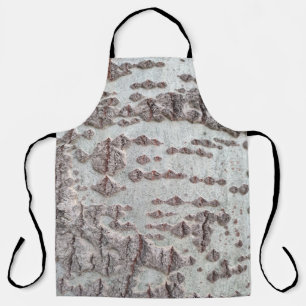 Birch bark pattern apron