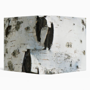 Birch bark pattern binder
