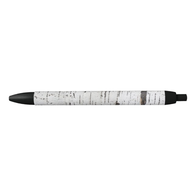 Birch bark pattern black ink pen (Front)